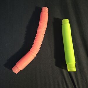 Pink and Green Pop Tube Fidget Toys